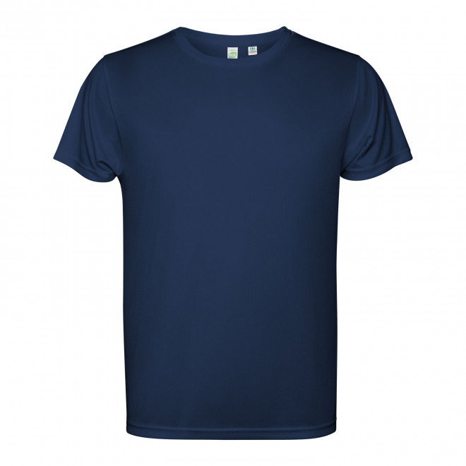 TEE-SHIRT SPORT MC HOMME PERSONNALISE 'ESTORIL' - bleu marine