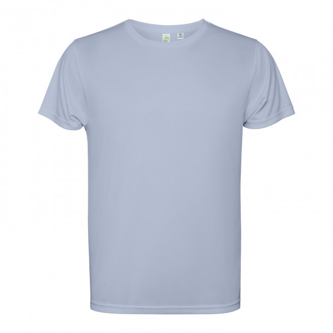 TEE-SHIRT SPORT MC HOMME PERSONNALISE 'ESTORIL' - bleu gris