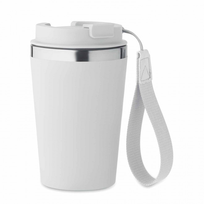 MUG ISOTHERME PERSONNALISABLE 350 ML 'MALTEAS' - blanc