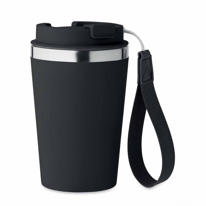 MUG ISOTHERME PERSONNALISABLE 350 ML 'MALTEAS' - noir