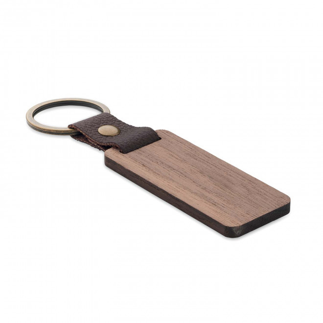 PORTE CLE PERSONNALISABLE EN NOYER 'RETALY PLUS' - bois