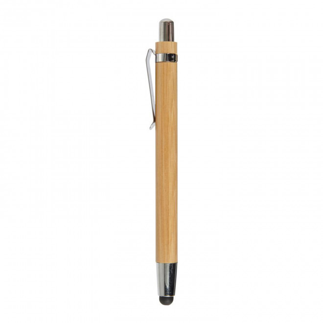 STYLO PERSONNALISABLE BAMBOU MINE NOIRE 'ANDREA' - brun