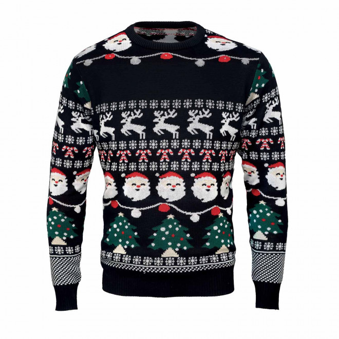 PULL AVEC LED PERSONNALISABLE 'RISTO' - noir