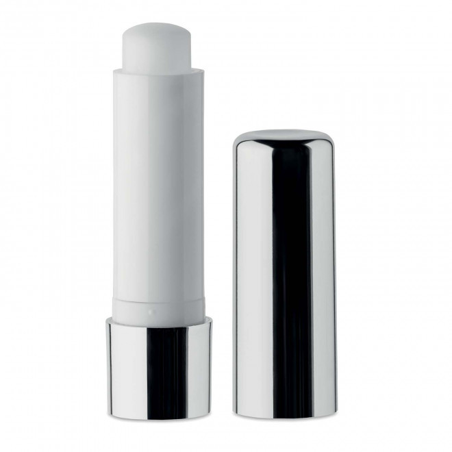 BAUME A LEVRES EN STICK PERSONNALISABLE 'ISABELLA SHINE' - argenté