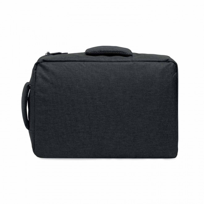 SAC A DOS ORDINATEUR 15" RPET PERSONNALISABLE 'LUBAS' - noir
