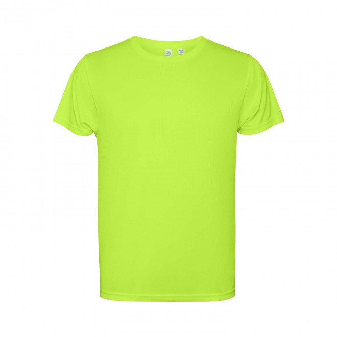 TEE-SHIRT SPORT MC ENFANT PERSONNALISABLE 'ESTORIL' - vert fluo
