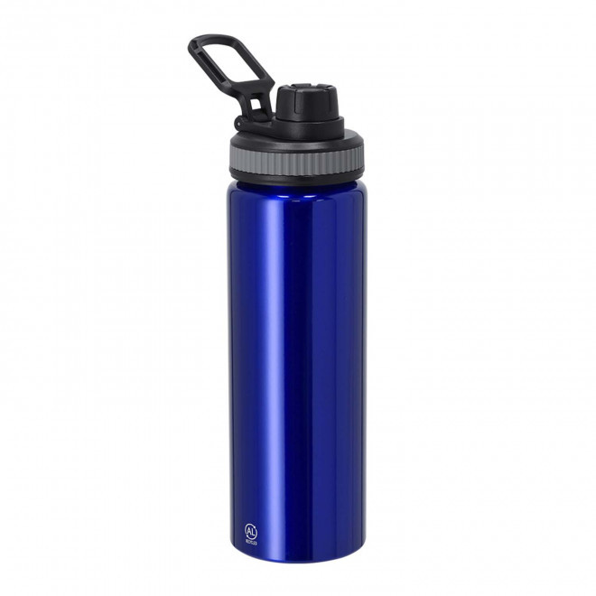 GOURDE ALU RECYCLE 800ML PERSONNALISABLE 'DARU' - bleu