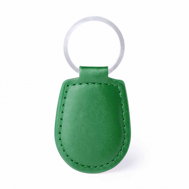 PORTE CLE PERSONNALISABLE EN PU 'PALAS' - vert