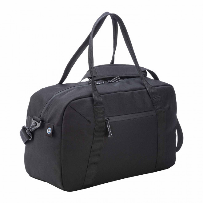 SAC DE SPORT RPET OCEANCYCLE PERSONNALISABLE 'HYDAS' - noir