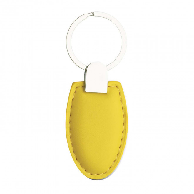 PORTE CLE METAL PERSONNALISABLE 'BALIX' - jaune