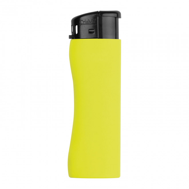 BRIQUET ELECTRONIQUE PERSONNALISABLE 'BAKIRA' - jaune