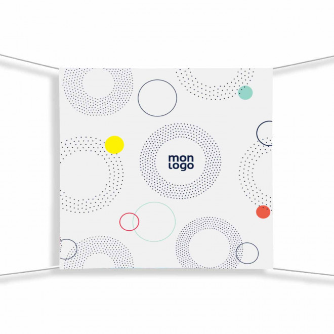 BÂCHE EN PVC PERSONNALISABLE 'REKLAM' - blanc 200x200 cm