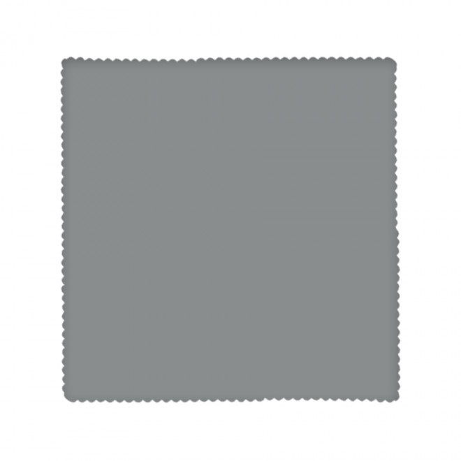 LINGETTE MICROFIBRE PERSONNALISÉE 'EPOUSTIF' - EMBOSSAGE 200GR/M2 - gris