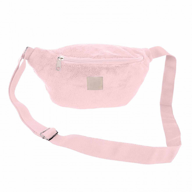 BANANE PERSONNALISABLE MIE EN POLAIRE 'LOR' - rose clair