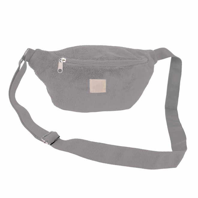 BANANE PERSONNALISABLE MIE EN POLAIRE 'LOR' - gris foncé