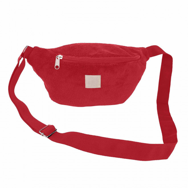 BANANE PERSONNALISABLE MIE EN POLAIRE 'LOR' - rouge