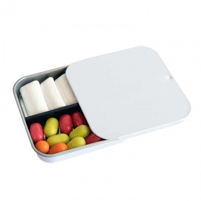 BOITE A BONBONS PERSONNALISABLE 'VIMA TWIN' - blanc