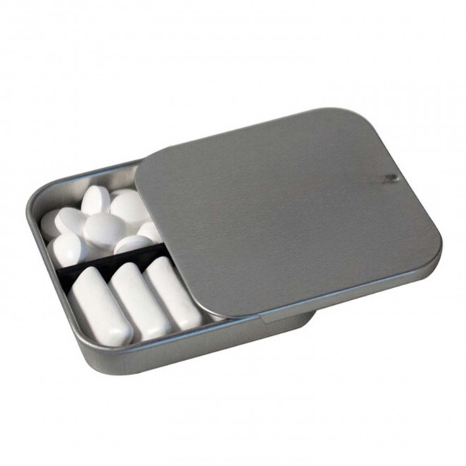 BOITE A BONBONS PERSONNALISABLE 'VIMA TWIN' - argenté