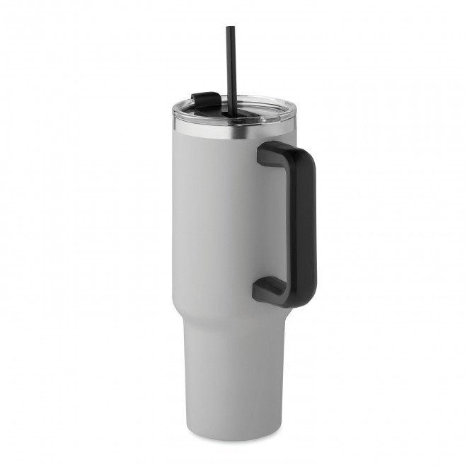 MUG ISOTHERME ACIER RECYCLE 1,2L PERSONNALISABLE 'SOFAME' - gris