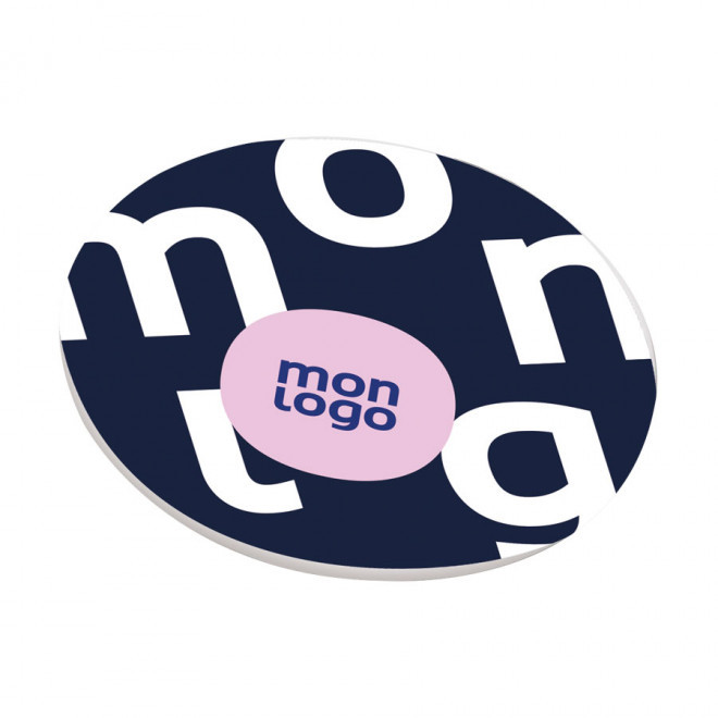 BADGE PERSONNALISABLE AVEC AIMANT 'IMANA' - rond