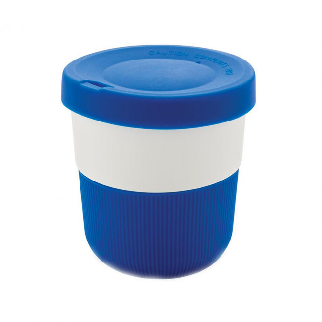 MUG PERSONNALISÉ EN PLA ET SILICONE 'SALICA' - bleu