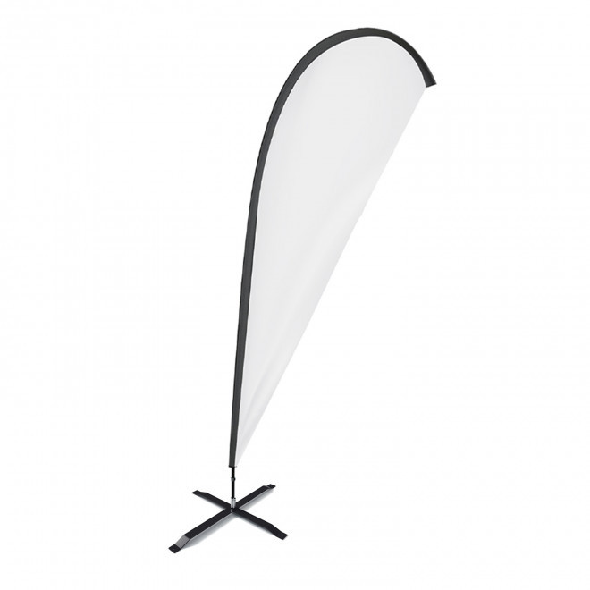 DRAPEAU PERSONNALISÉ ORIFLAMME GOUTTE + PIED CROISILLON 'TOLEN' - 110x350cm