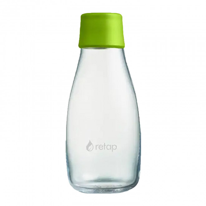 BOUTEILLE VERRE 300ML PERSONNALISABLE 'ORIGINAL 03' - vert forêt