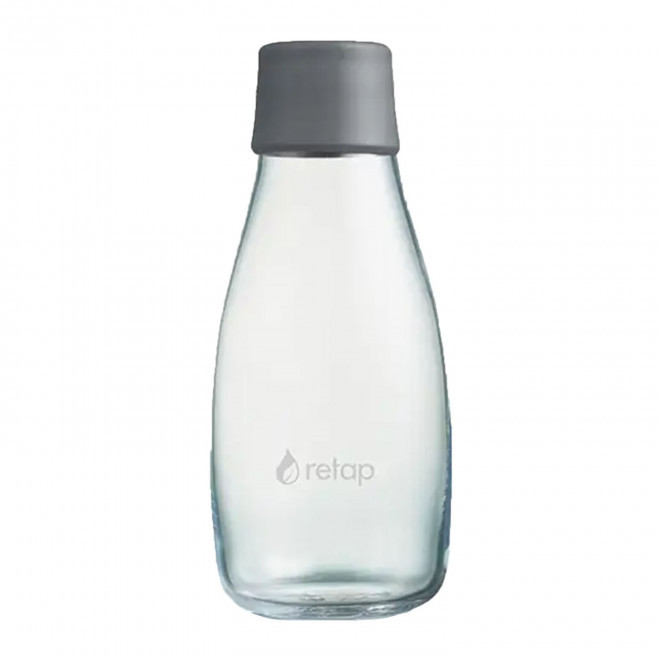 BOUTEILLE VERRE 300ML PERSONNALISABLE 'ORIGINAL 03' - gris