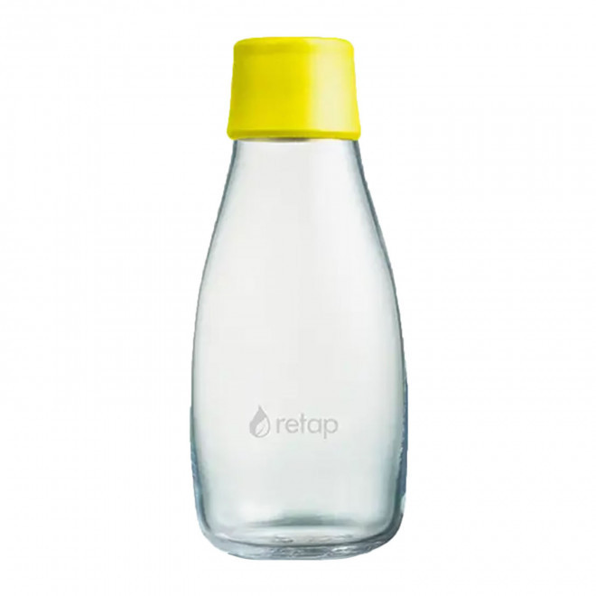 BOUTEILLE VERRE 300ML PERSONNALISABLE 'ORIGINAL 03' - jaune