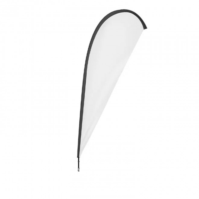 DRAPEAU PERSONNALISÉ ORIFLAMME GOUTTE + PIED PNEU 'TOLEN' - quadrichromie