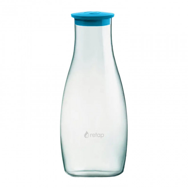 CARAFE VERRE 1,2L PERSONNALISABLE 'ORIGINAL CARAFE' - bleu clair