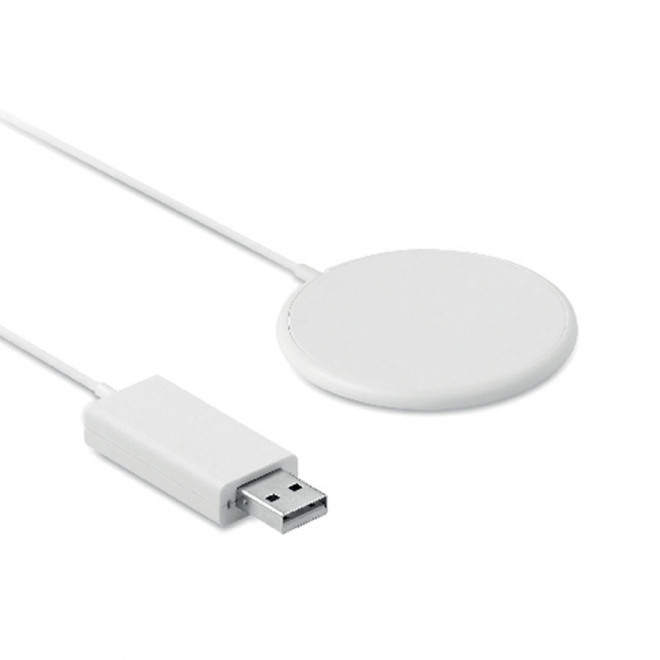 CHARGEUR À INDUCTION PUBLICITAIRE 10W 'BULSE' - blanc