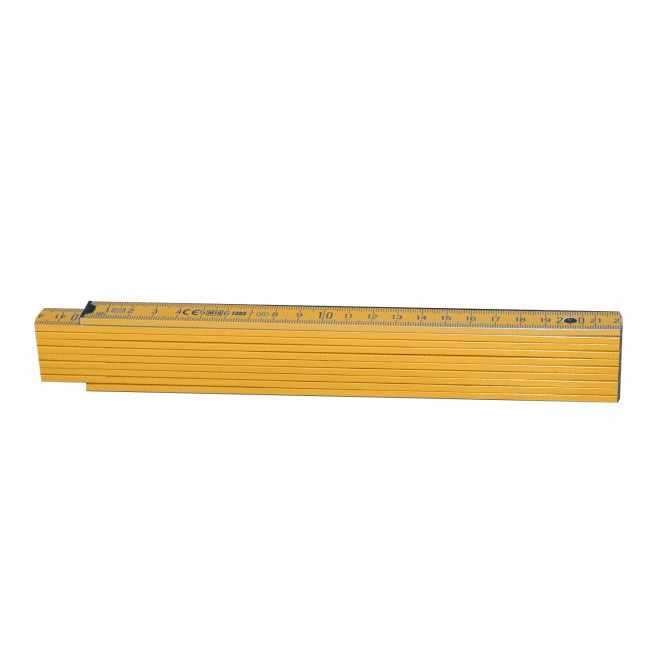 METRE PLIABLE PERSONNALISABLE 'MINESURA COLOR' 2M - jaune moutarde