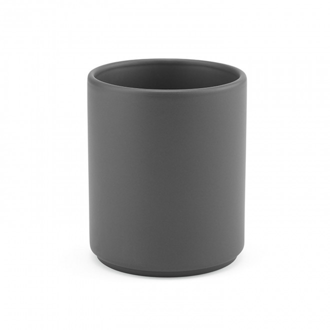 MUG CERAMIQUE 250 ML PERSONNALISABLE 'CAFLO' - gris foncé