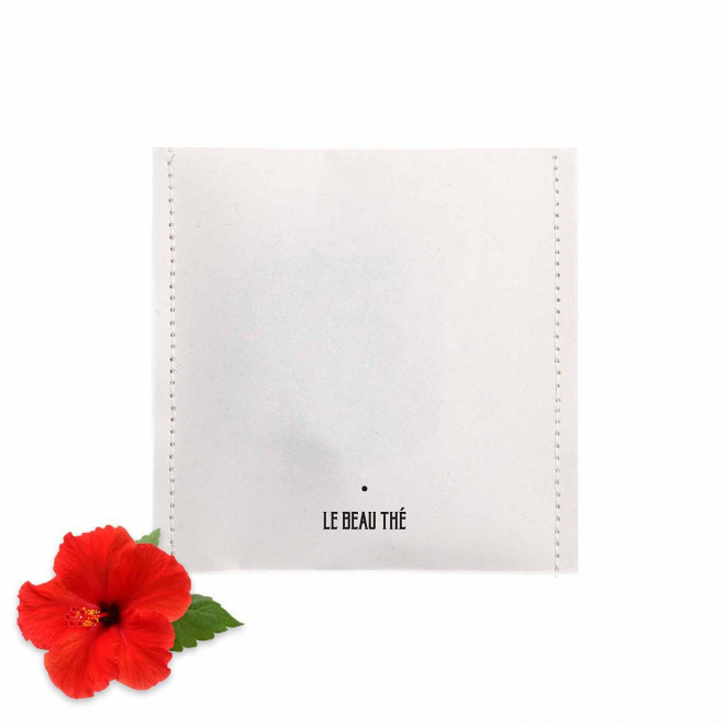 POCHETTE DE 5 SACHETS DE THE PERSONNALISABLE 'YUNN' - blanc