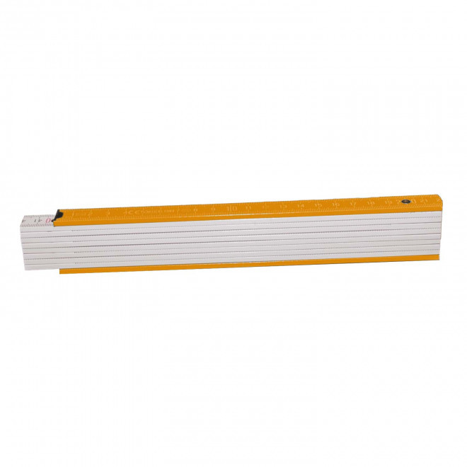 METRE PLIABLE PERSONNALISABLE 'MINESURA BI COLOR' - jaune foncé