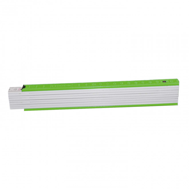 METRE PLIABLE PERSONNALISABLE 'MINESURA BI COLOR' - vert
