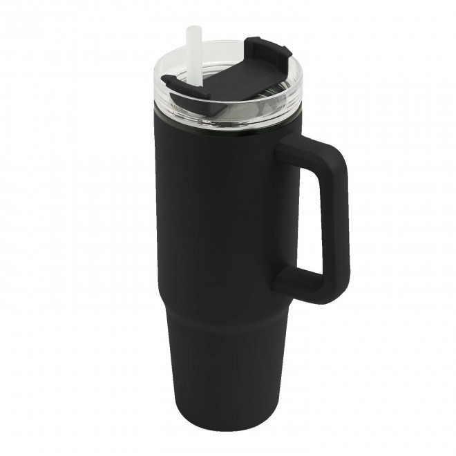 MUG ISOTHERME 900ML PERSONNALISABLE 'MUGLYT' - noir