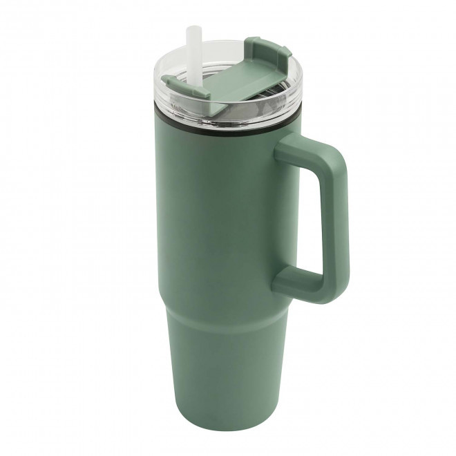 MUG ISOTHERME 900ML PERSONNALISABLE 'MUGLYT' - vert