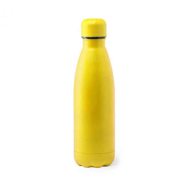 BOUTEILLE PUBLICITAIRE À FINITION MATE 790ML 'BROUDO' - jaune