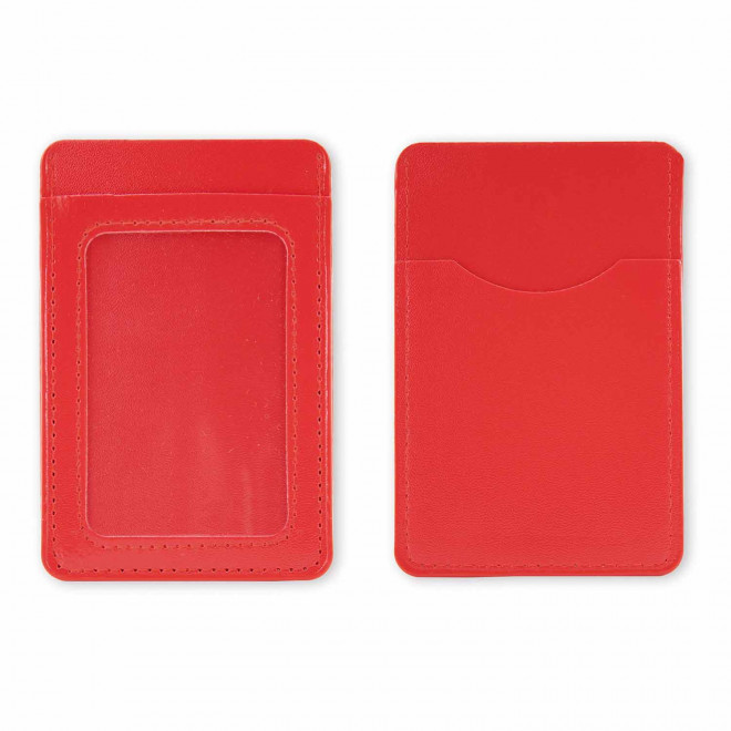 PORTE CARTE EN PU PERSONNALISABLE 'MALTICO' - rouge
