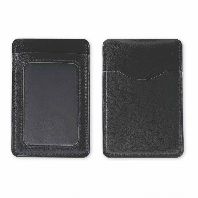 PORTE CARTE EN PU PERSONNALISABLE 'MALTICO' - noir