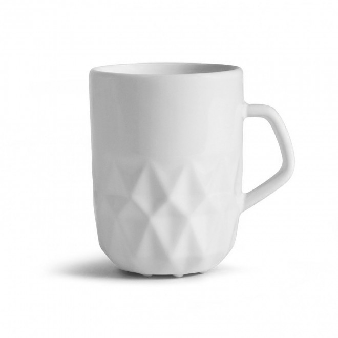 MUG CERAMIQUE PERSONNALISABLE EUROPE 280 ML 'CELESTA' - blanc mat
