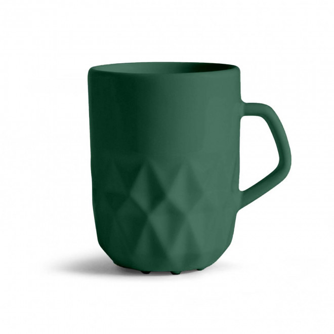 MUG CERAMIQUE PERSONNALISABLE EUROPE 280 ML 'CELESTA' - vert foncé mat