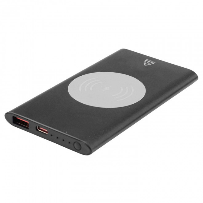 POWERBANK 4000 MAH ALU RECYCLE PERSONNALISABLE 'LERGEN' - noir