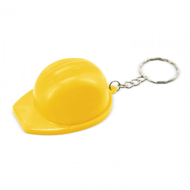 PORTE-CLE CASQUE DECAPSULEUR PERSONNALISE 'KASKI DECAPS' - jaune