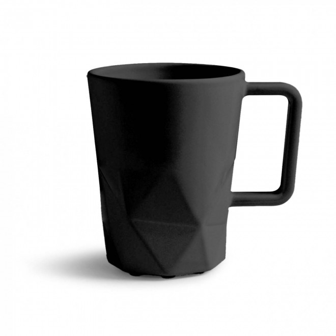 MUG CERAMIQUE PERSONNALISABLE EUROPE 320 ML 'CELESTA' - noir mat