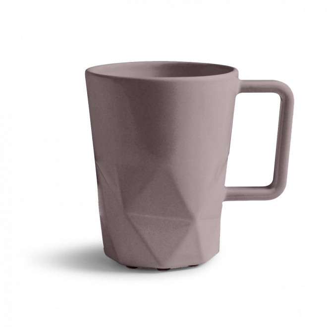MUG CERAMIQUE PERSONNALISABLE EUROPE 320 ML 'CELESTA' - taupe mat