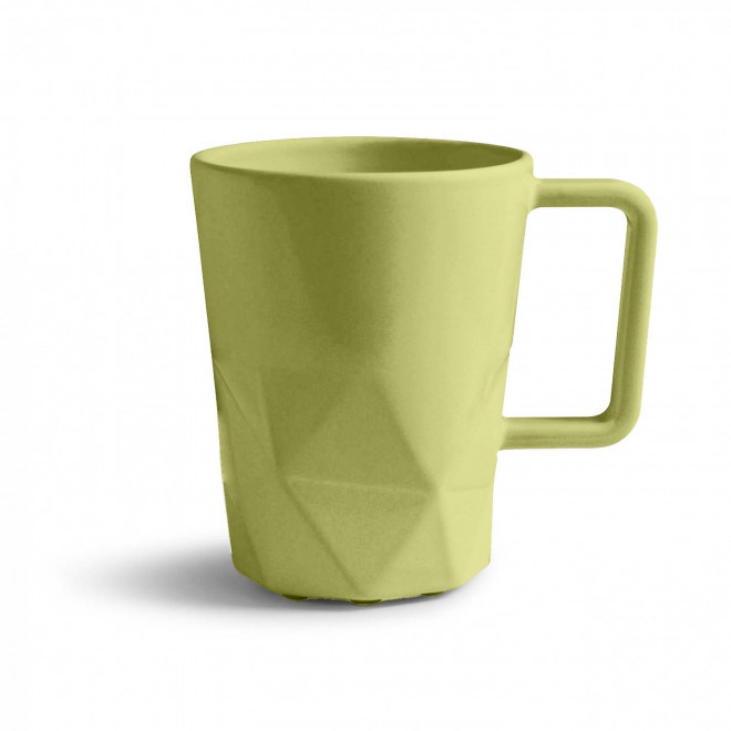 MUG CERAMIQUE PERSONNALISABLE EUROPE 320 ML 'CELESTA' - jaune pale mat