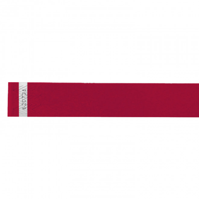 BRACELET EN PAPIER TYVEK® PERSONNALISABLE 'GUEST' 2.5 - bordeaux